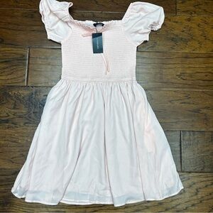 Cismark smocked mini dress NWT